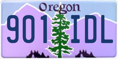 OR license plate 901IDL