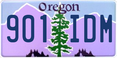OR license plate 901IDM