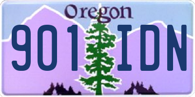 OR license plate 901IDN