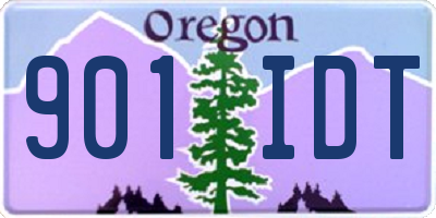 OR license plate 901IDT
