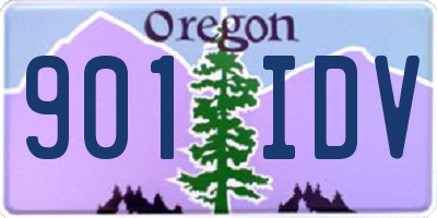 OR license plate 901IDV