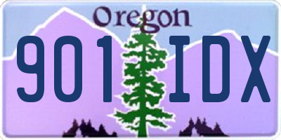 OR license plate 901IDX