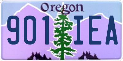 OR license plate 901IEA