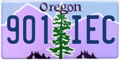 OR license plate 901IEC