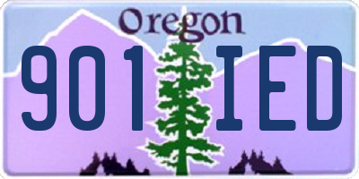 OR license plate 901IED