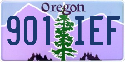 OR license plate 901IEF
