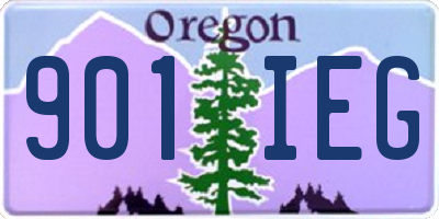 OR license plate 901IEG