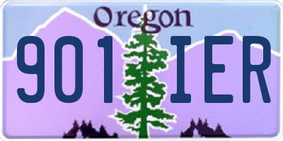 OR license plate 901IER