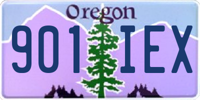 OR license plate 901IEX
