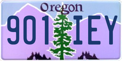 OR license plate 901IEY