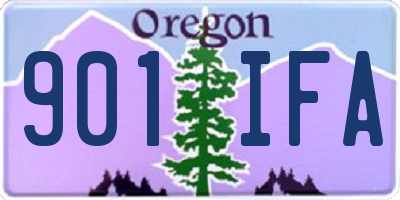 OR license plate 901IFA