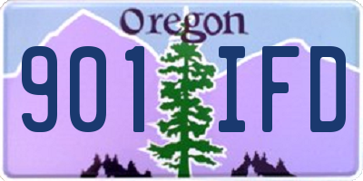 OR license plate 901IFD