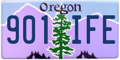 OR license plate 901IFE