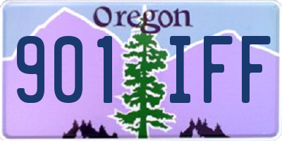 OR license plate 901IFF