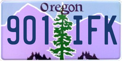 OR license plate 901IFK