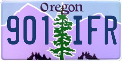OR license plate 901IFR