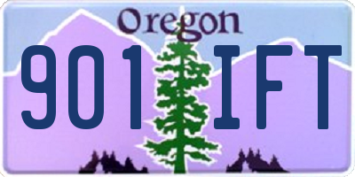 OR license plate 901IFT