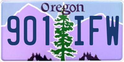 OR license plate 901IFW