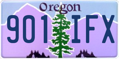 OR license plate 901IFX