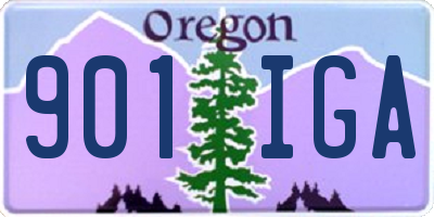 OR license plate 901IGA