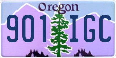 OR license plate 901IGC