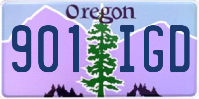 OR license plate 901IGD