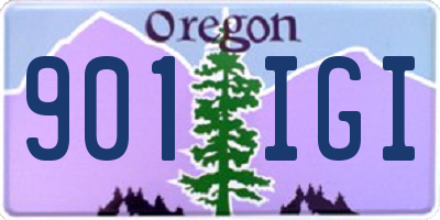 OR license plate 901IGI