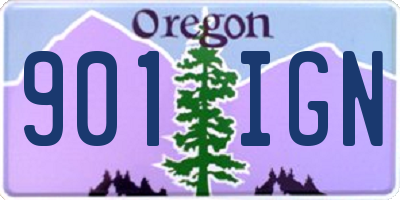 OR license plate 901IGN