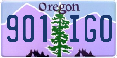 OR license plate 901IGO