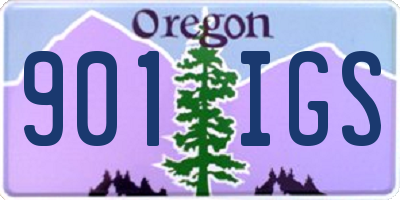OR license plate 901IGS