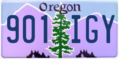 OR license plate 901IGY