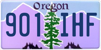 OR license plate 901IHF