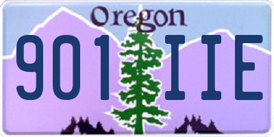 OR license plate 901IIE