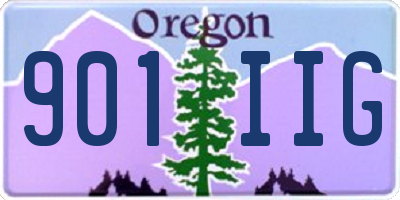 OR license plate 901IIG
