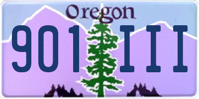 OR license plate 901III