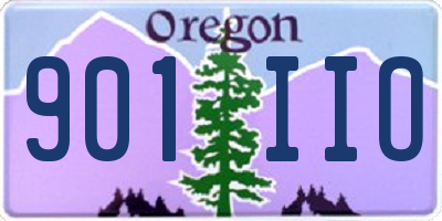OR license plate 901IIO