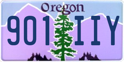 OR license plate 901IIY
