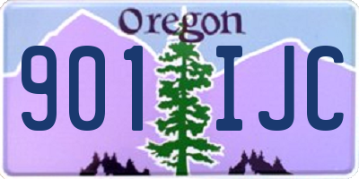 OR license plate 901IJC