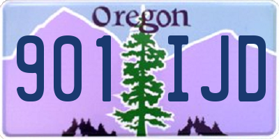 OR license plate 901IJD