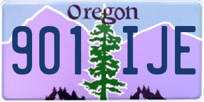 OR license plate 901IJE
