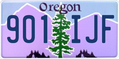 OR license plate 901IJF