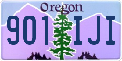OR license plate 901IJI
