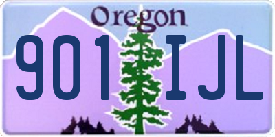 OR license plate 901IJL