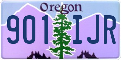OR license plate 901IJR