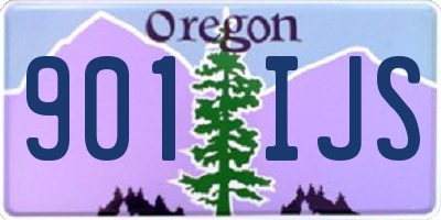 OR license plate 901IJS