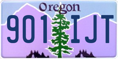 OR license plate 901IJT
