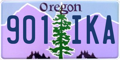 OR license plate 901IKA