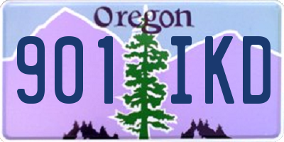 OR license plate 901IKD