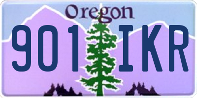 OR license plate 901IKR