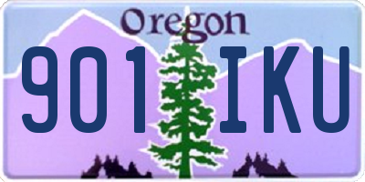 OR license plate 901IKU